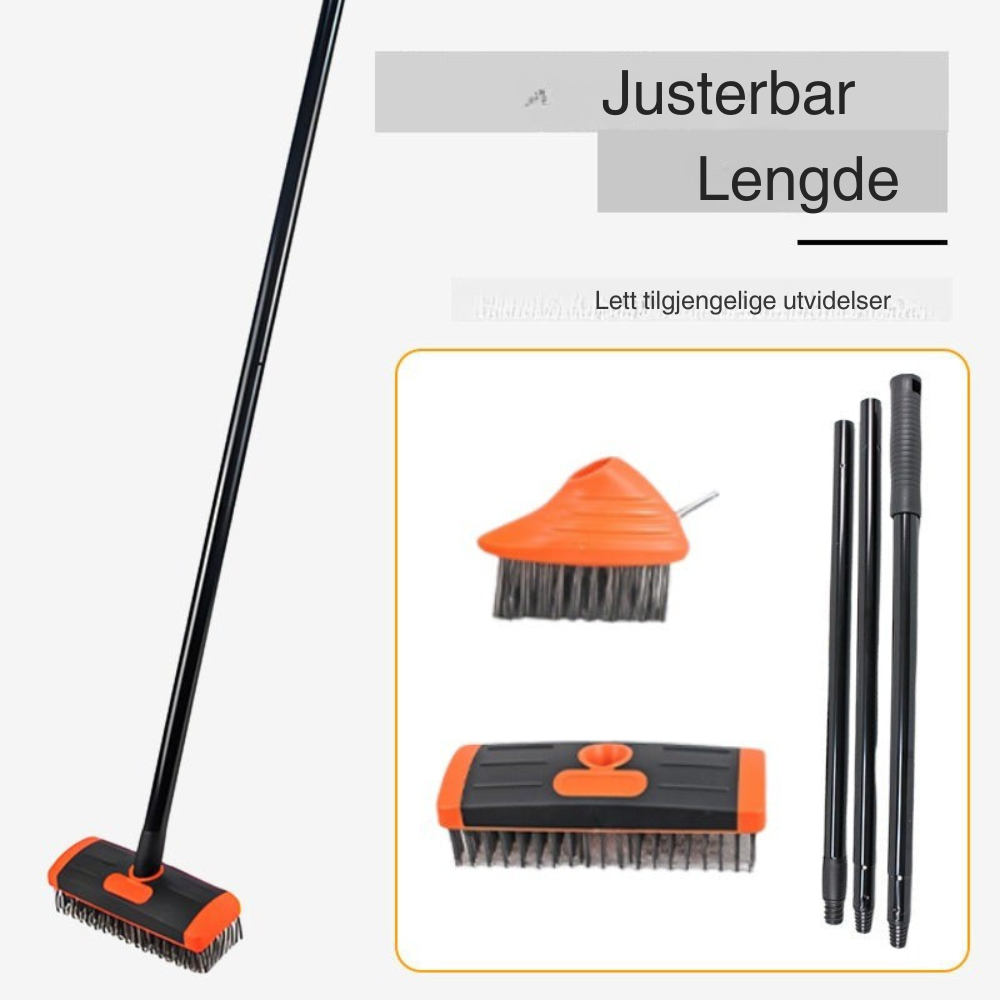 TerraBrush™ | Få terrasse og fuger til at se rene ud igen