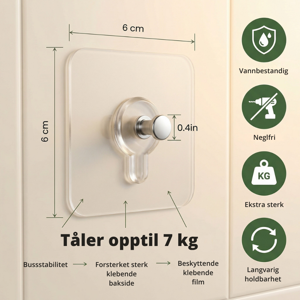 HoldFast™ | Sterkt oppheng uten hull eller besvær