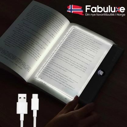 LightBook™ Pro | Rolig leselys direkte på siden om kvelden