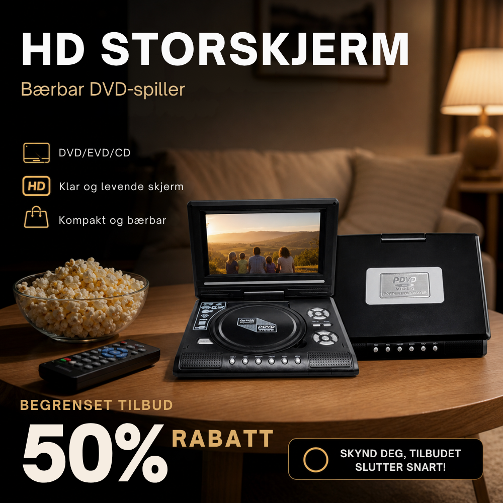 CineGo™ | Bærbar filmavspiller for roligere skjermtid på farten
