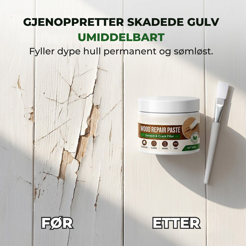 WoodRepair™ | Reparér synlige trekskader uten å bytte ut møbelet