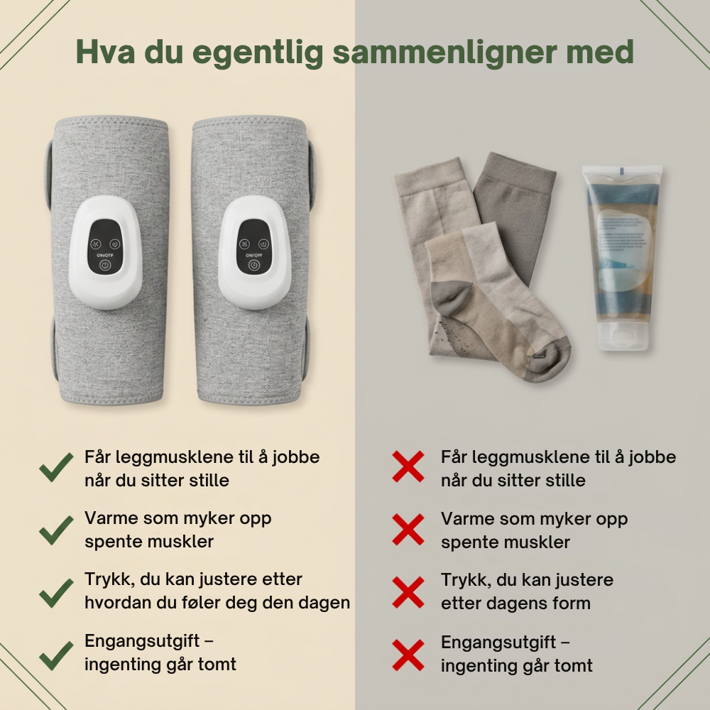 PulseWrap™ | Få lettere, mer avslappede legger på 15 minutter