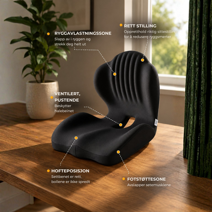 ErgoSit™ | Ergonomisk sittepute for komfort hele dagen