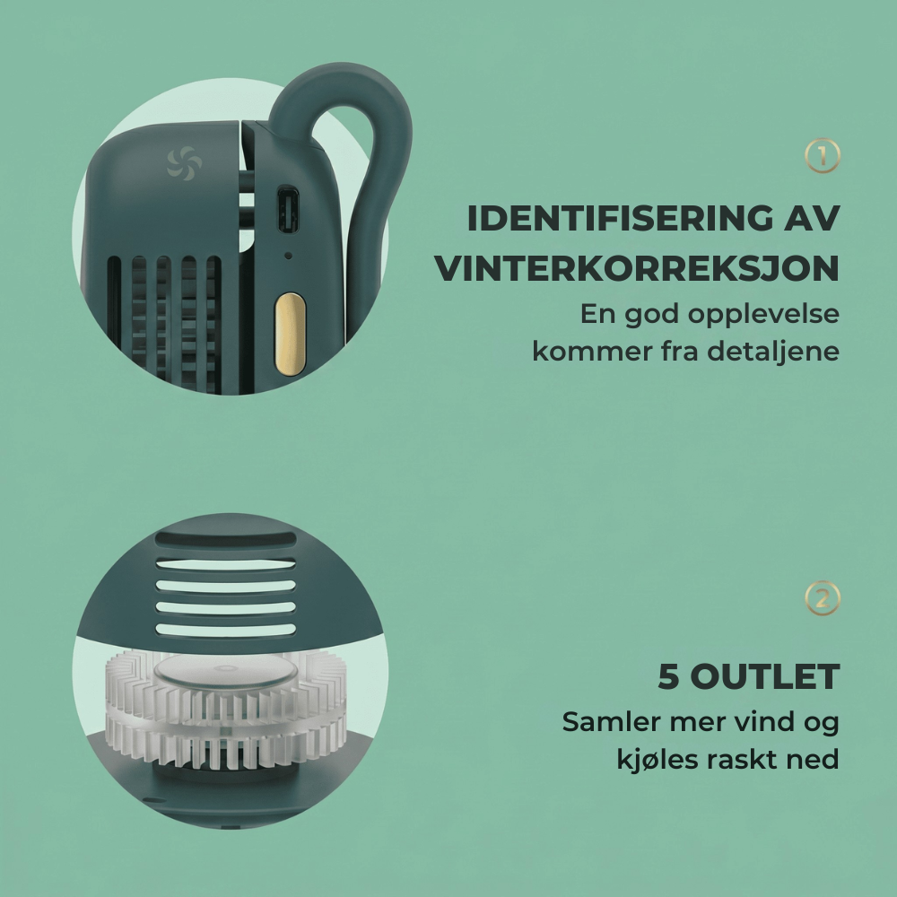 CoolClip™ | Hold deg kjølig uten å måtte holde en vifte