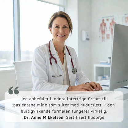 Lindora™ | Målrettet pleie for tørre, rolige hudfolder hver dag