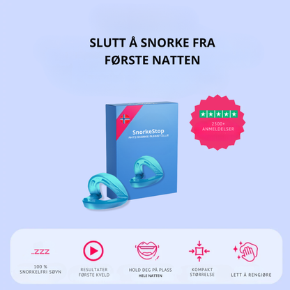 SnorkeStop™ | Få ro i soverommet og våkn opp frisk og uthvilt