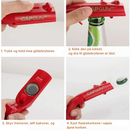 CapGun™ | Åpne flasken – og start festen