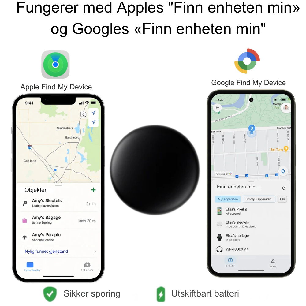 AnyTrack™ Pro | Kompakt GPS-tracker for biler – ingen verktøy, ingen ledninger, ingen abonnement – bare ro i sinnet 24/7