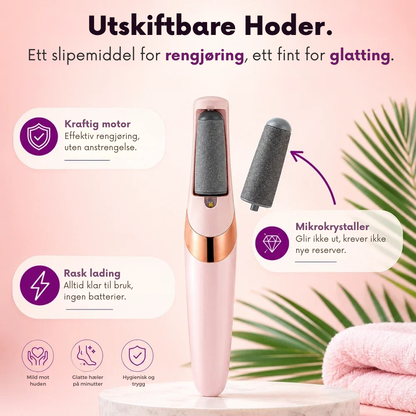 PediSmooth™ | Elektrisk fotpleie for myke, velpleide hæler hjemme