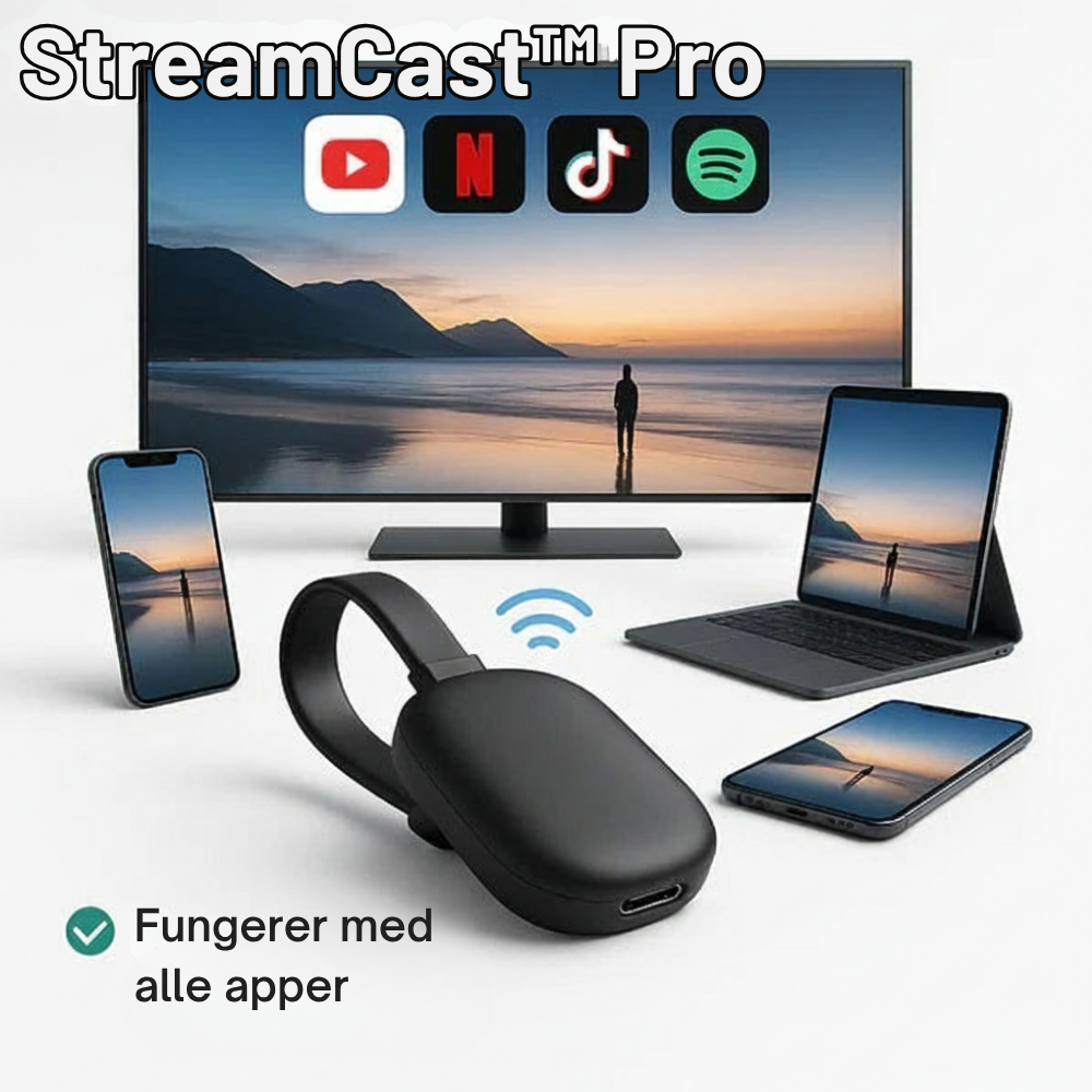 StreamCast™ Pro | Større skjermopplevelser uten Wi-Fi eller bryderi