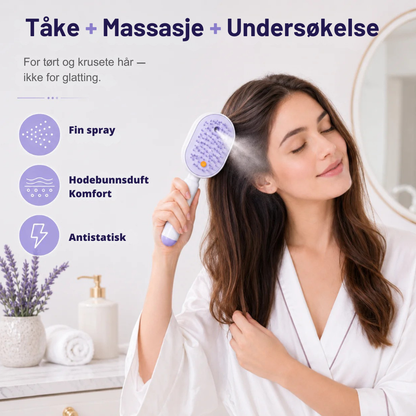 SilkBrush™ | Få glattere, mindre krusete hår – uten å dra, slite eller kjempe med børsten