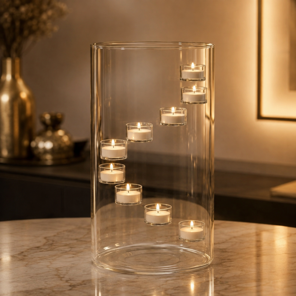 AuraGlass™ | Skap en elegant stemning med svevende levende lys