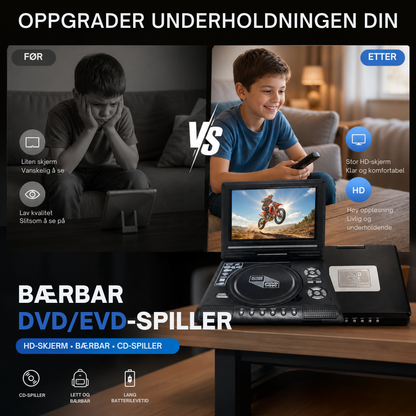 CineGo™ | Bærbar filmavspiller for roligere skjermtid på farten