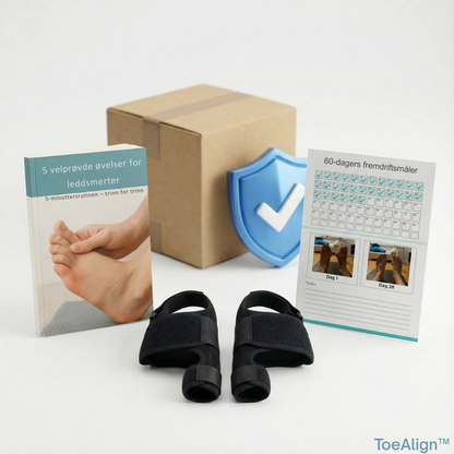 ToeAlign™ | Gjenopprett fotens naturlige balanse uten inngrep