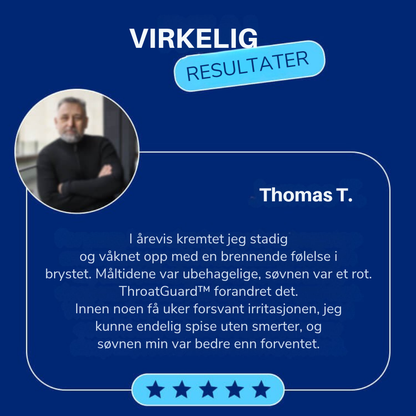 ThroatGuard™ | Beskytt halsen mot gjentatt irritasjon