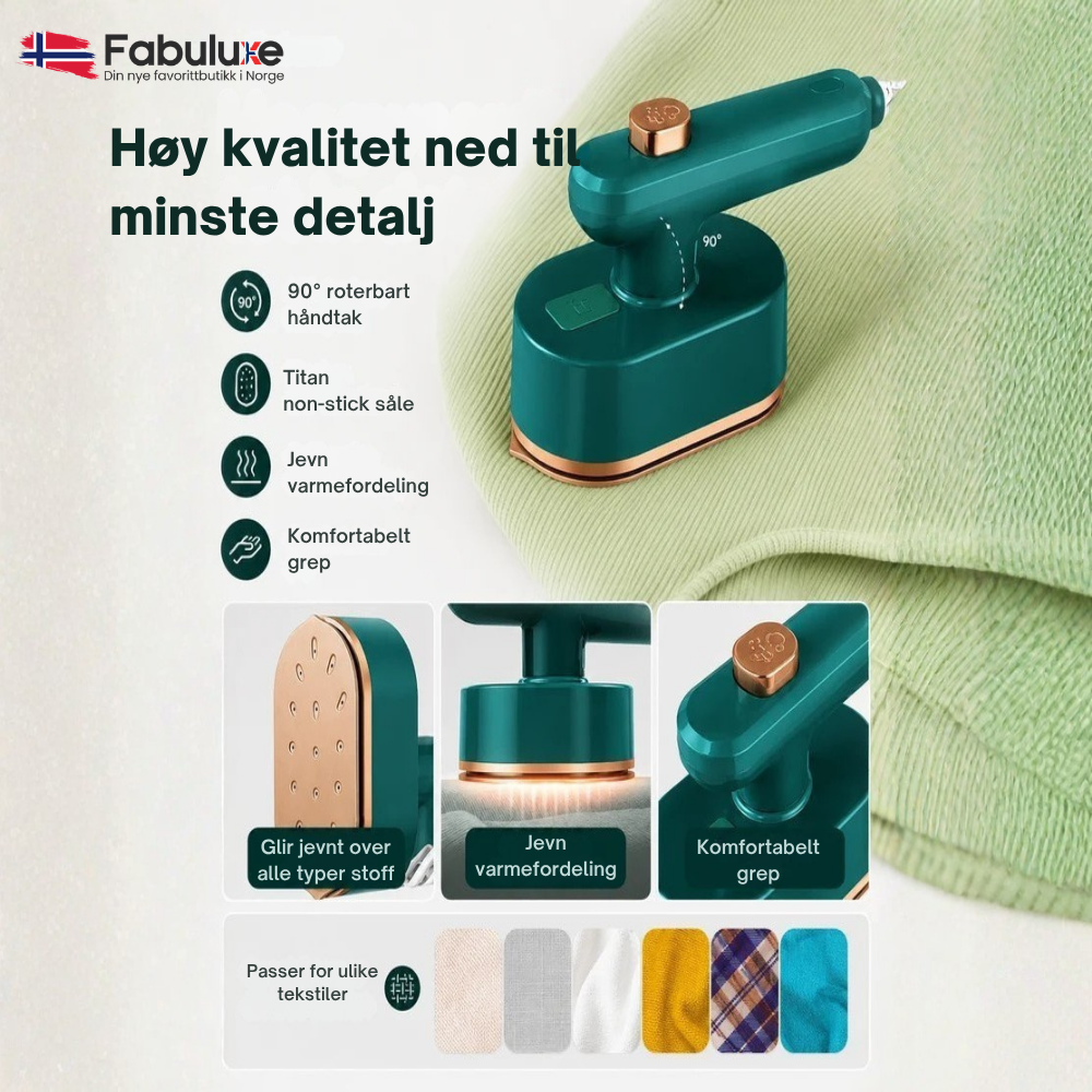 IronGo™ | Kompakt dampstrykejern for raske krøllfrie touch-ups