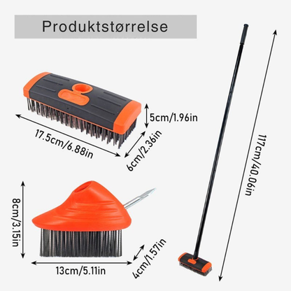 TerraBrush™ | Få terrasse og fuger til at se rene ud igen