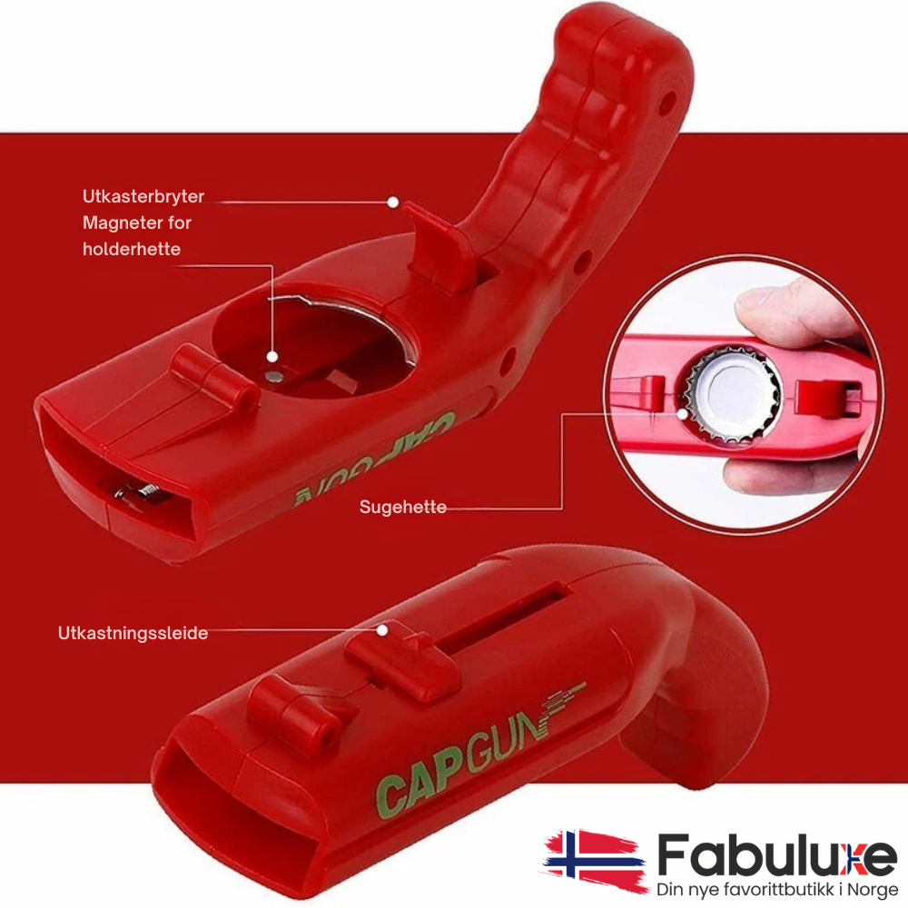 CapGun™ | Åpne flasken – og start festen