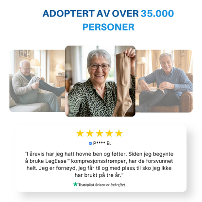 LegEase™  | Slutt å kjempe med kompresjonsstrømpene dine hver morgen