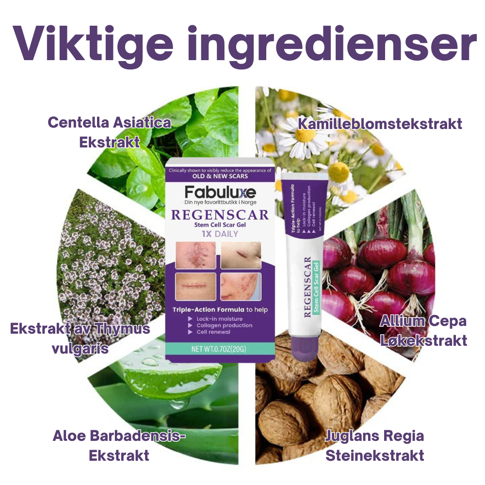 RegenScar™ | Gjør synlige arr glattere og mindre fremtredende