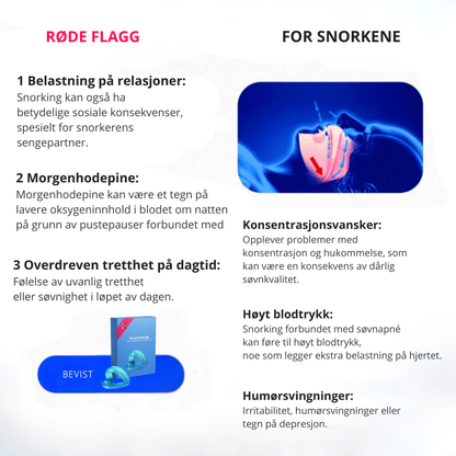 SnorkeStop™ | Få ro i soverommet og våkn opp frisk og uthvilt