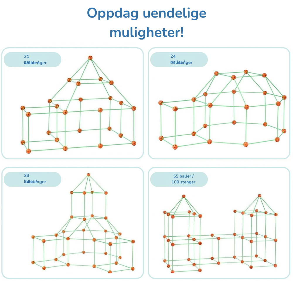 WonderFort™ | Bygg deres eget eventyrunivers hjemme