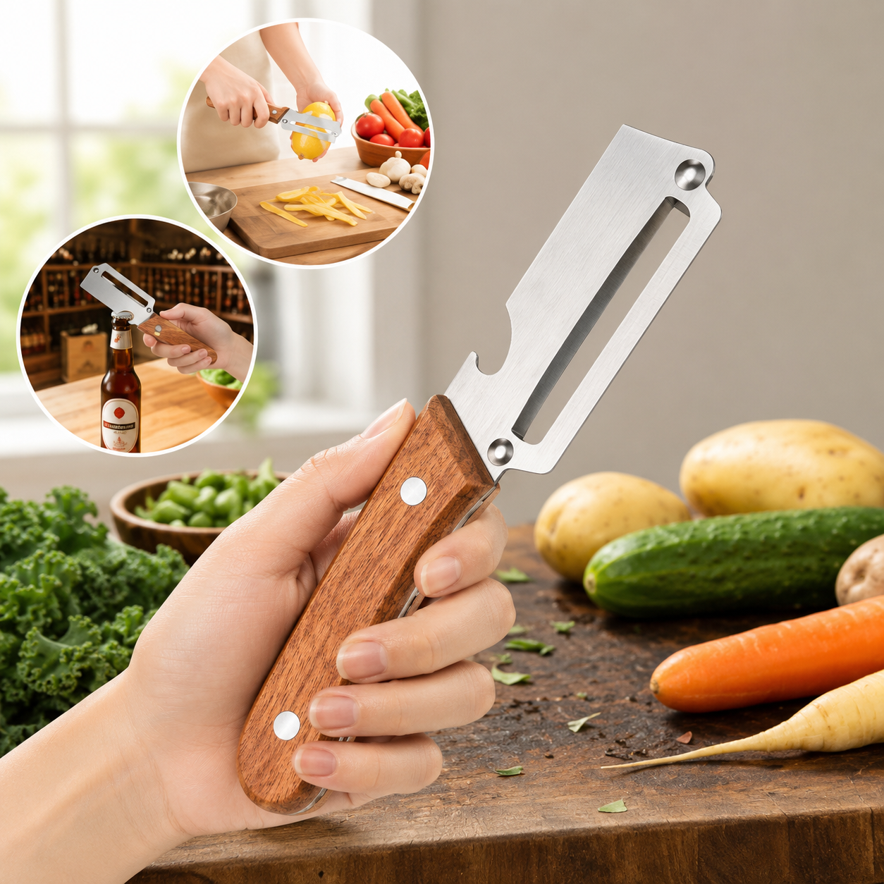 SlicePro™ Duo | Gjør matlaging enklere med færre redskaper