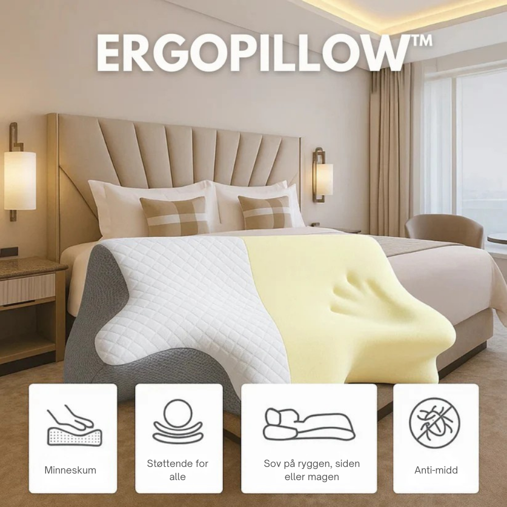 ErgoPillow™ | Gi nakken den støtten den har manglet hver natt