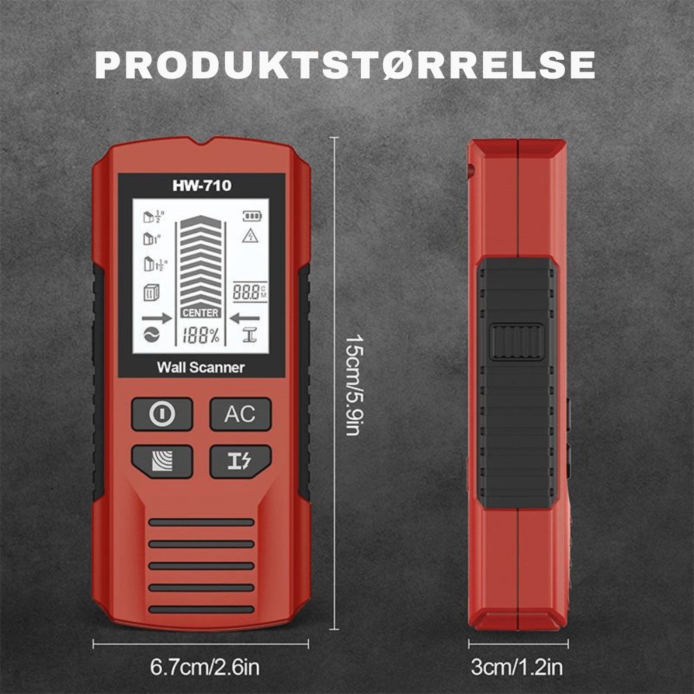 WallScanner™ | Unngå dyre feil – sikre deg struktur og ledninger i veggene dine
