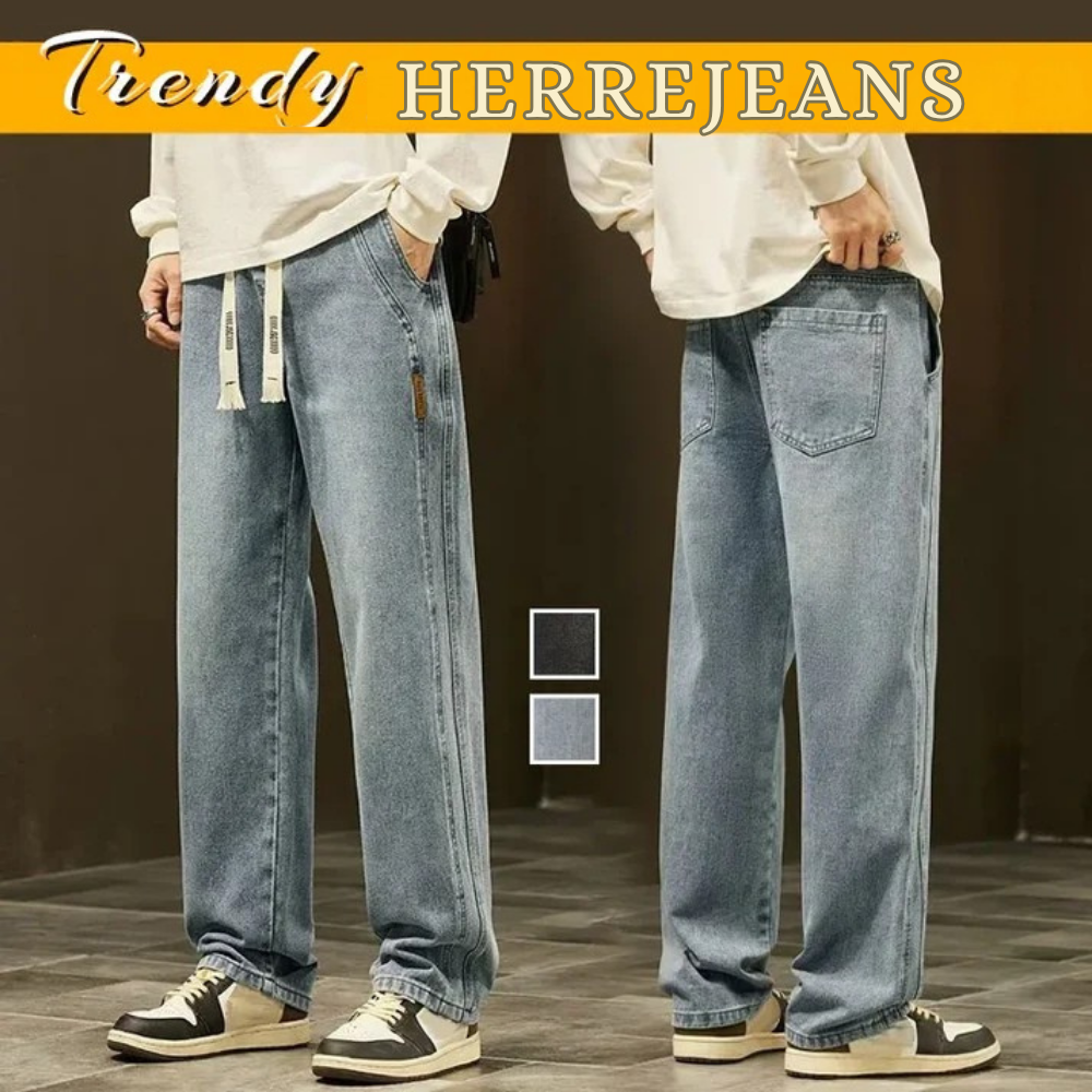 StreetFit™ | Moderne loose fit jeans med lengre silhuett