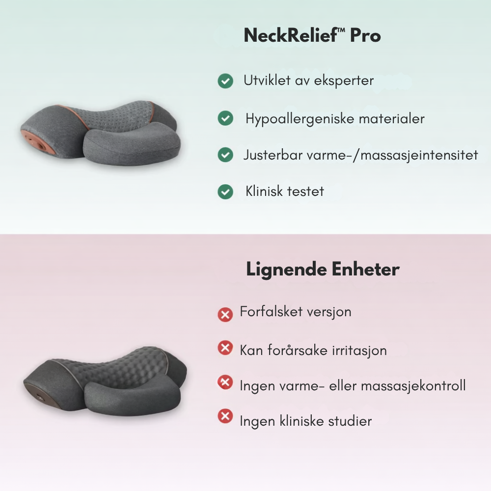 NeckRelief™ Pro | Våkn med mindre smerte og mer ro