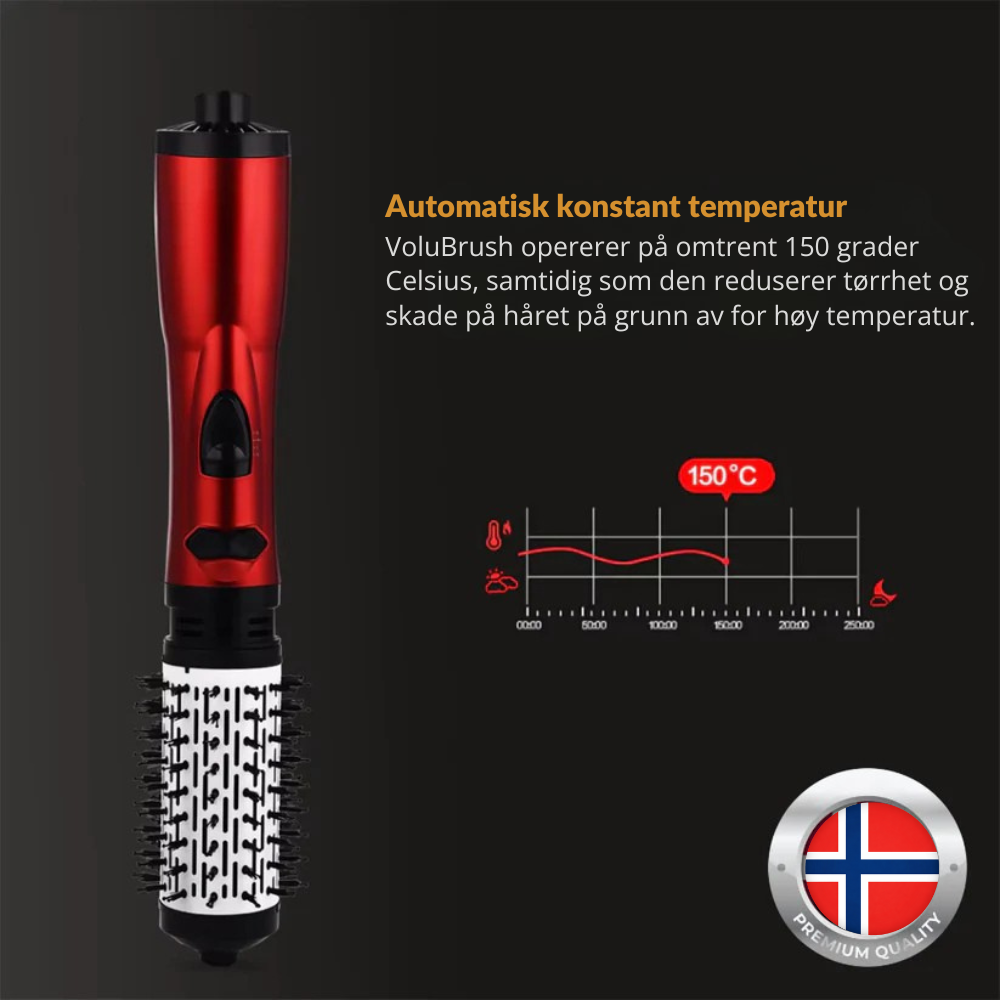 VoluBrush™ | Hemmeligheten bak perfekt hår hjemme på bare 5 minutter