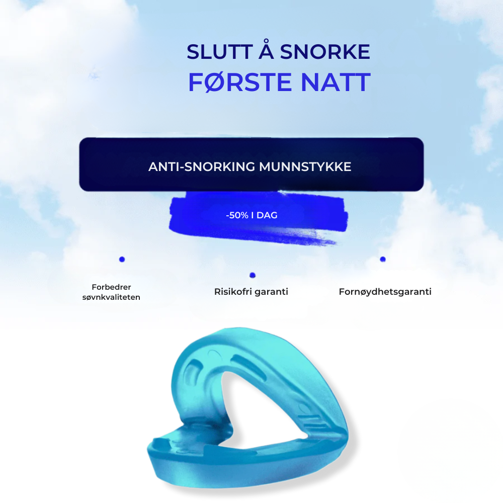 SnorkeStop™ | Få ro i soverommet og våkn opp frisk og uthvilt