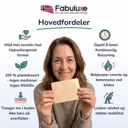 KairoRelief™ | Målrettet urteplaster for lettere bevegelse hele dagen