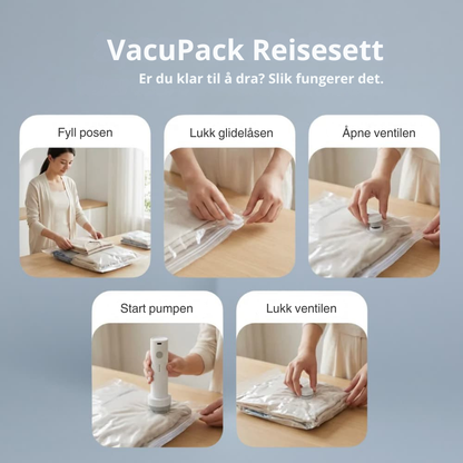 VacuPack™ | Pakk smartere og få plass til mye mer