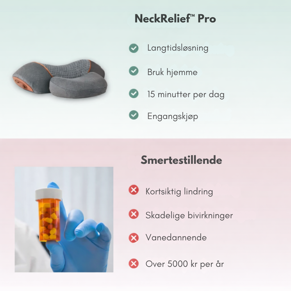 NeckRelief™ Pro | Våkn med mindre smerte og mer ro