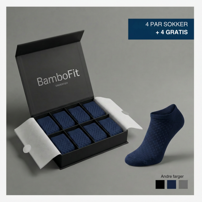 BamboFit™ | Myke bambussokker uten stramme merker rundt ankelen