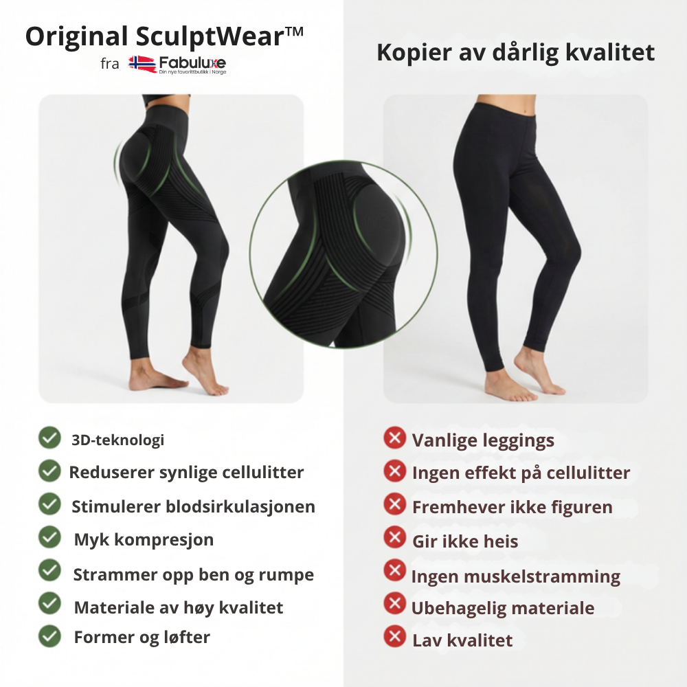Original SculptWear™ | Leggings som aktivt jobber mot cellulitter