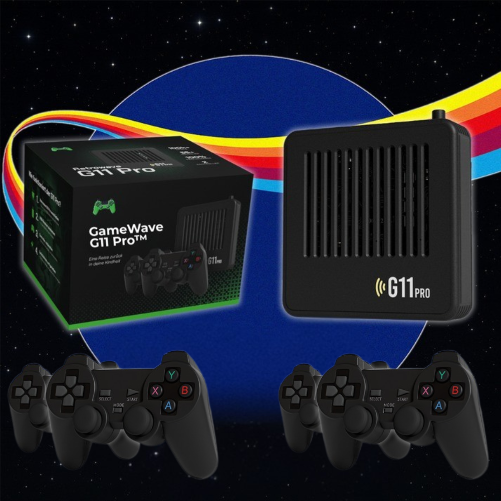 GameWave™ G11 Pro | Konsoll med over 100 000 retrospill for hele familien