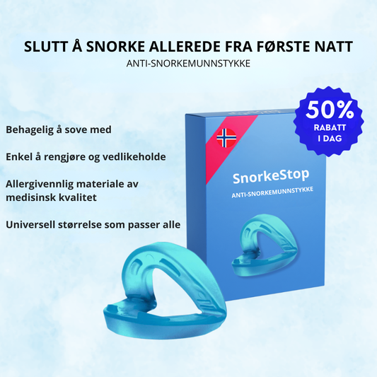 SnorkeStop™ | Få ro i soverommet og våkn opp frisk og uthvilt
