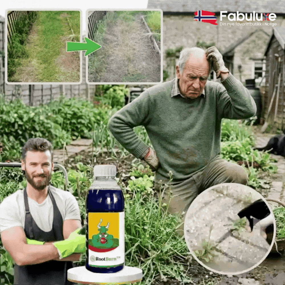 RootBurn™ | Spray direkte på ugresset og få helgen tilbake