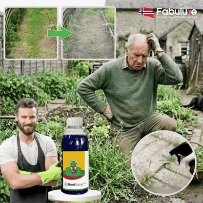 RootBurn™ | Spray direkte på ugresset og få helgen tilbake