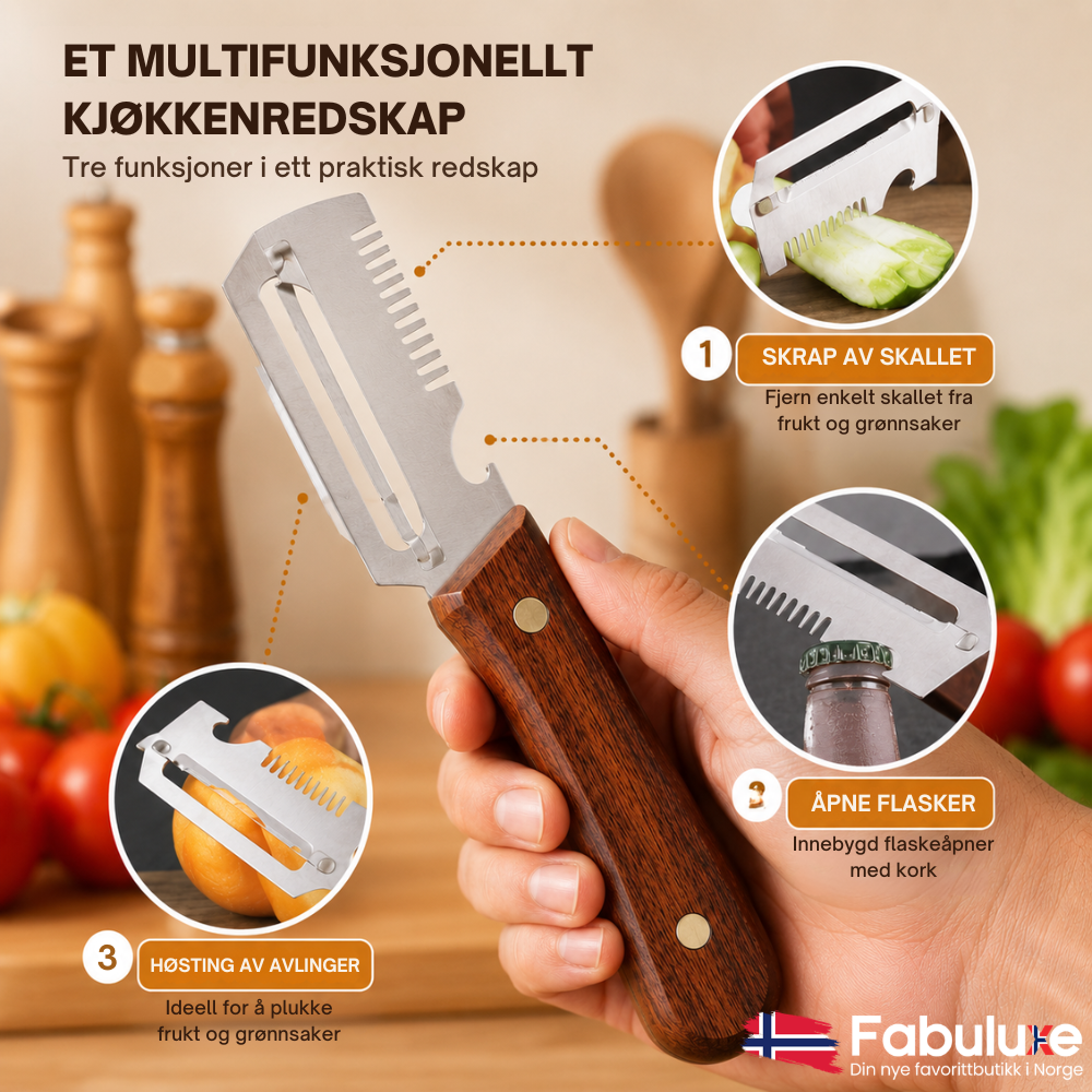 SlicePro™ Duo | Gjør matlaging enklere med færre redskaper