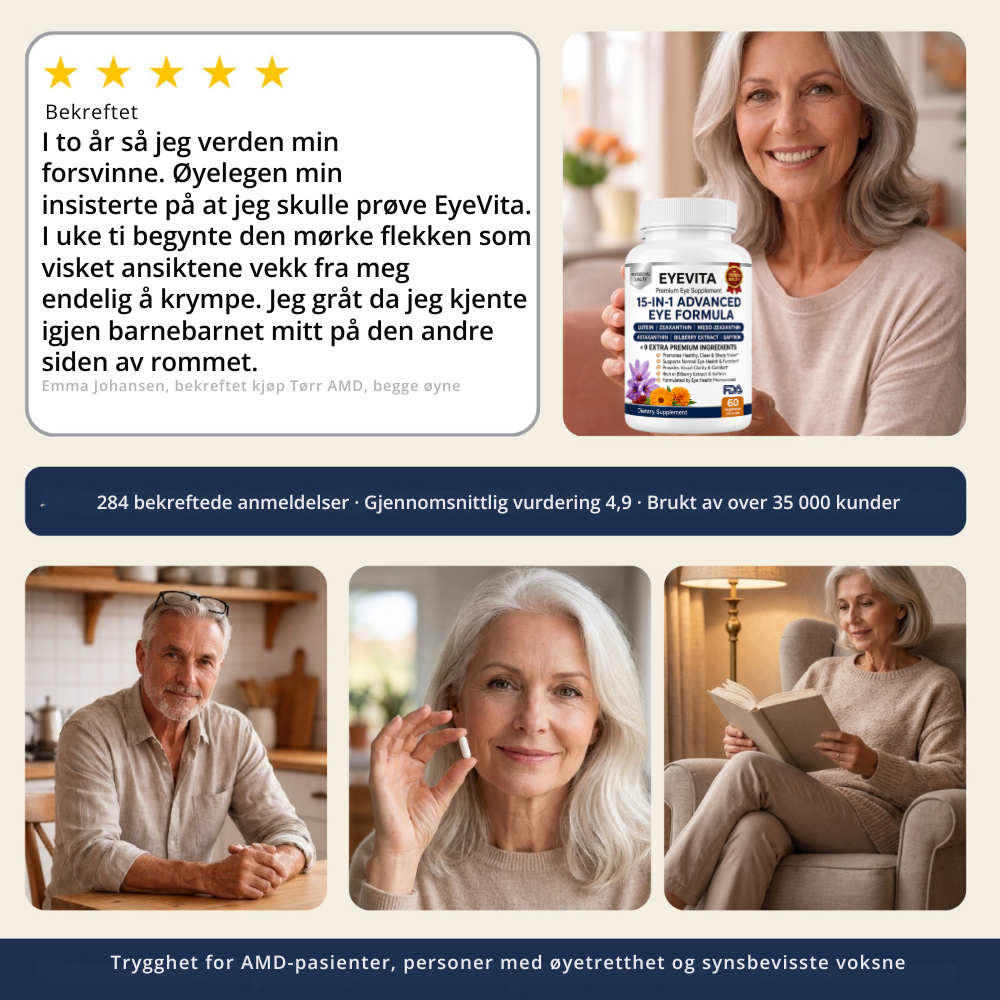 EyeVita™ | Daglig næringsstøtte for klart og komfortabelt syn